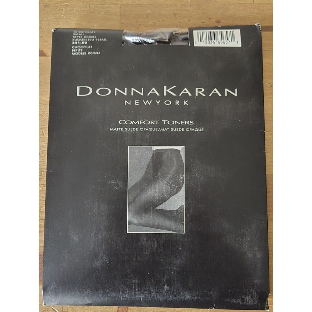 Donna‎ Karan Matte Suede Comfort Toners Chocolate Lycra Spandex Petite Small